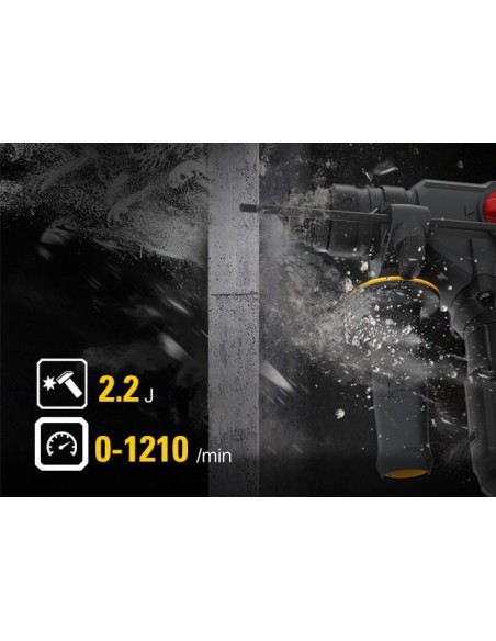 Martello tassellatore sds-plus a batteria 18v 26mm 2,2j Caterpillar DX21