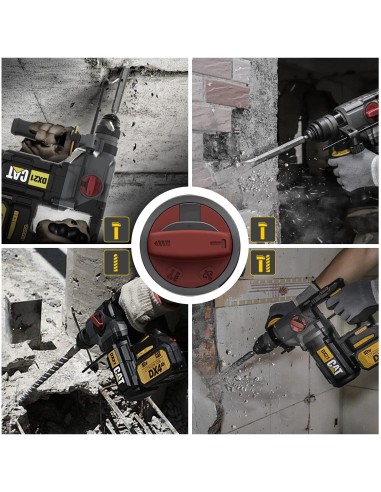 Martello tassellatore sds-plus a batteria 18v 26mm 2,2j Caterpillar DX21