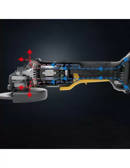 Smerigliatrice angolare brushless a batteria 18v Caterpillar DX31B solo macchina