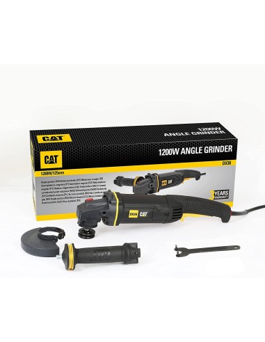 4 - Smerigliatrice angolare 125mm 1200w Caterpillar DX36
