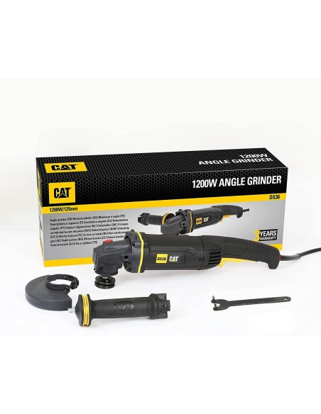 4 - Smerigliatrice angolare 125mm 1200w Caterpillar DX36