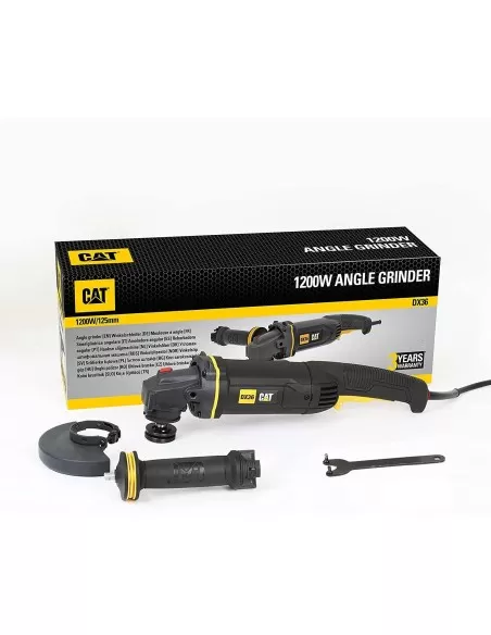 4 - Smerigliatrice angolare 125mm 1200w Caterpillar DX36