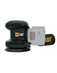 1 - Levigatrice roto-orbitale 125mm a batteria 18v Caterpillar DX42B solo macchina
