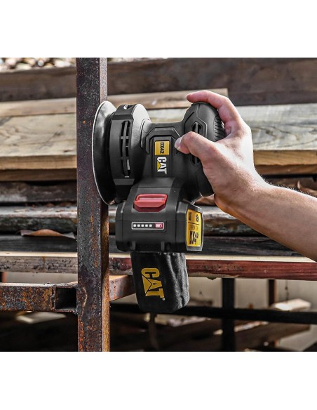 3 - Levigatrice roto-orbitale 125mm a batteria 18v Caterpillar DX42B solo macchina