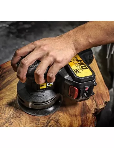 4 - Levigatrice roto-orbitale 125mm a batteria 18v Caterpillar DX42B solo macchina