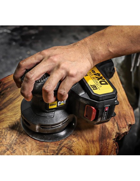 4 - Levigatrice roto-orbitale 125mm a batteria 18v Caterpillar DX42B solo macchina