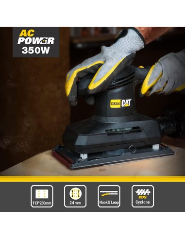 Levigatrice orbitale 1/2 350w Caterpillar DX44