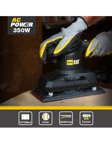 3 - Levigatrice orbitale 1/2 350w Caterpillar DX44