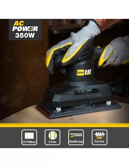 3 - Levigatrice orbitale 1/2 350w Caterpillar DX44