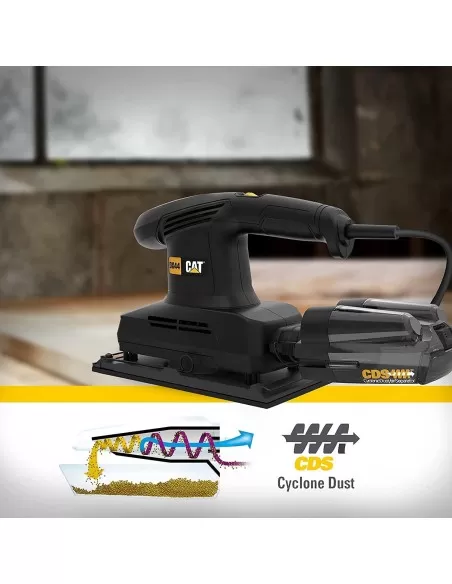 4 - Levigatrice orbitale 1/2 350w Caterpillar DX44