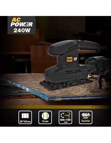 7 - Levigatrice orbitale 1/3 240w Caterpillar DX45