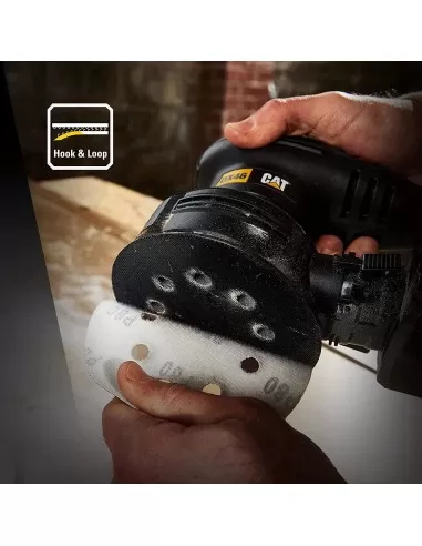 8 - Levigatrice roto-orbitale 125mm 400w Caterpillar DX46