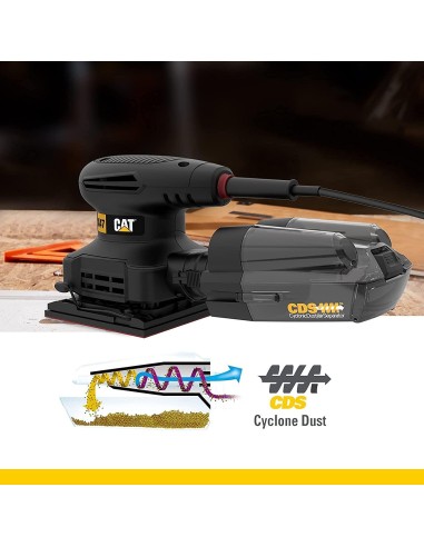 Levigatrice orbitale 1/4 240w Caterpillar DX47