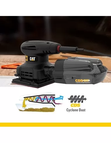 6 - Levigatrice orbitale 1/4 240w Caterpillar DX47