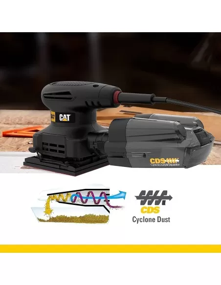 6 - Levigatrice orbitale 1/4 240w Caterpillar DX47