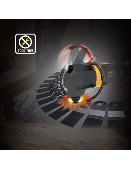 5 - Utensile multifunzione 350w con accessori caterpillar dx49