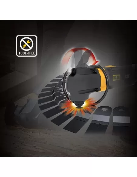 5 - Utensile multifunzione 350w con accessori caterpillar dx49