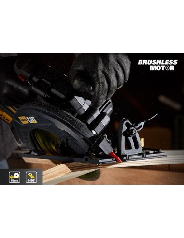 4 - Sega circolare brushless a batteria 18v Caterpillar DX53B solo macchina