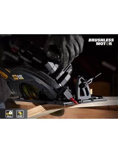 4 - Sega circolare brushless a batteria 18v Caterpillar DX53B solo macchina