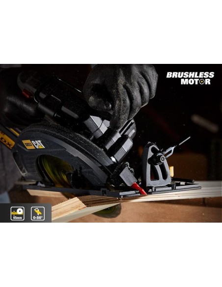 4 - Sega circolare brushless a batteria 18v Caterpillar DX53B solo macchina