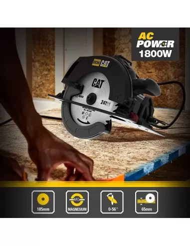 7 - Sega circolare 1800w ø 185 mm Caterpillar DX56