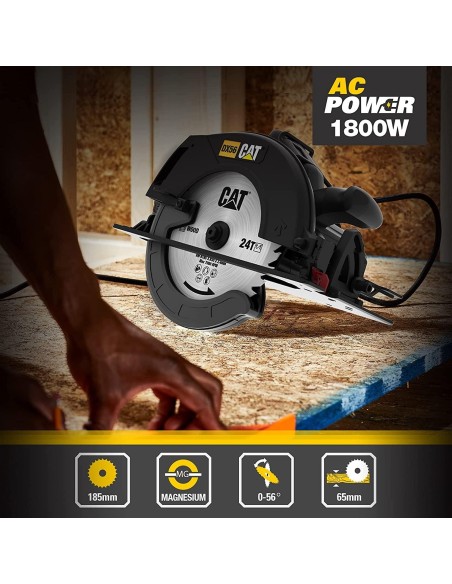 Sega circolare 1800w ø 185 mm Caterpillar DX56