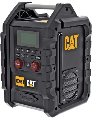 Radio dab da cantiere bluetooth a batteria 18v Caterpillar DX61B solo macchina