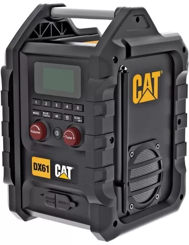 1 - Radio dab da cantiere bluetooth a batteria 18v Caterpillar DX61B solo macchina
