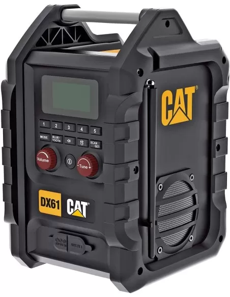 1 - Radio dab da cantiere bluetooth a batteria 18v Caterpillar DX61B solo macchina