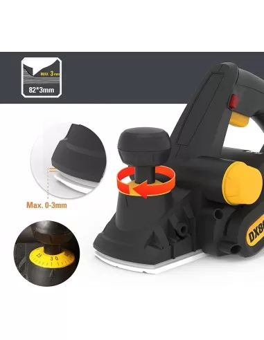 2 - Pialletto pialla elettrica 900w 82mm Caterpillar DX86