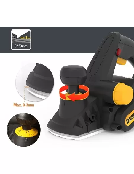 2 - Pialletto pialla elettrica 900w 82mm Caterpillar DX86