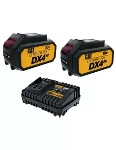 Kit 2 batterie al litio 18v 4.0ah DXB4 e 1 caricabatterie DXC4 Caterpillar