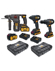 Kit tassellatore DX21 trapano DX12 avvitatore DX71 18v valigie e batterie Caterpillar