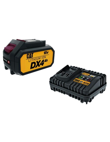 Kit con batteria al litio 18v 4.0ah DXB4 e 1 caricabatterie DXC4 Caterpillar