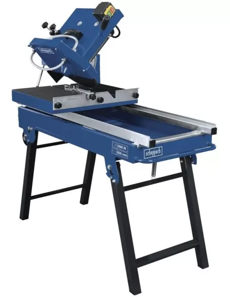 1 - Macchina tagliapietre ad acqua umido taglio 80x11cm lama 350mm Scheppach hsm3500