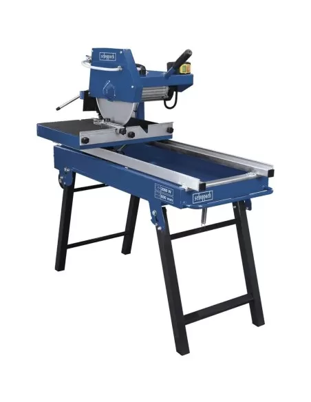 2 - Macchina tagliapietre ad acqua umido taglio 80x11cm lama 350mm Scheppach hsm3500