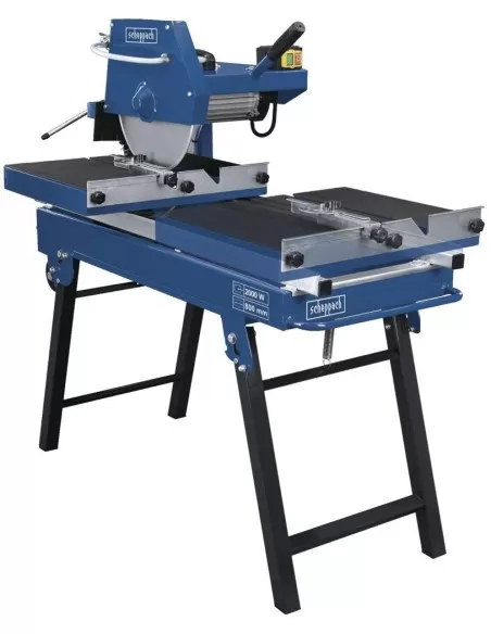 5 - Macchina tagliapietre ad acqua umido taglio 80x11cm lama 350mm Scheppach hsm3500