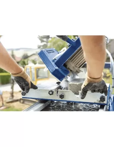 8 - Macchina tagliapietre ad acqua umido taglio 80x11cm lama 350mm Scheppach hsm3500