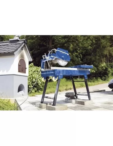 9 - Macchina tagliapietre ad acqua umido taglio 80x11cm lama 350mm Scheppach hsm3500