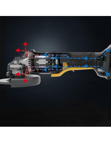Kit smerigliatrice angolare brushless incluse 2 batterie 18v 4.0ah Caterpillar DX31B