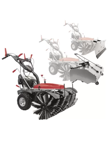 1 - Spazzatrice a scoppio multifunzione avviamento elettrico Scheppach sc2200pe