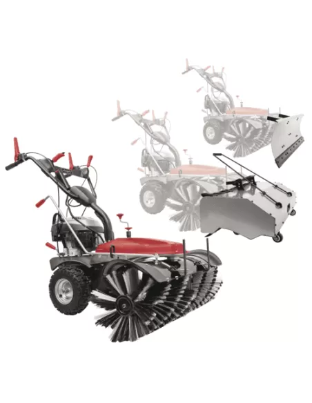 1 - Spazzatrice a scoppio multifunzione avviamento elettrico Scheppach sc2200pe