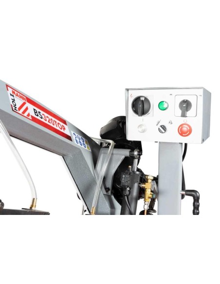 Sega a nastro metallo con discesa manuale idraulica bs320top_400v holzmann