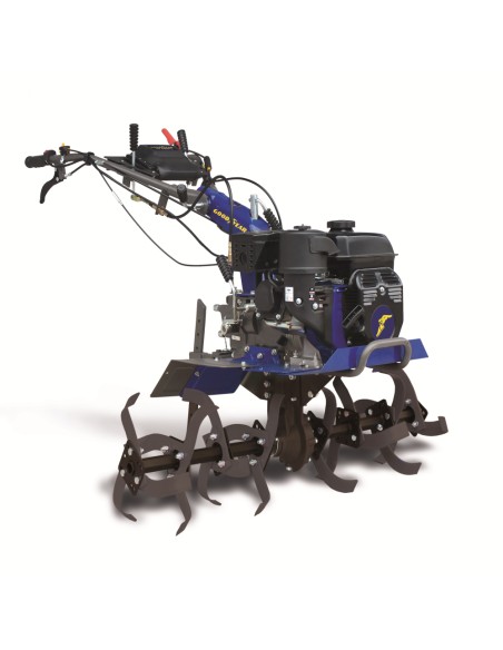 1 - Motozappa a scoppio 212cc cambio 4+2 retromarce fresa da 100cm GOODYEAR gy6000tl