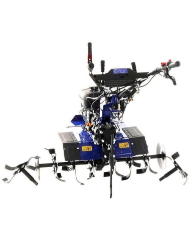 8 - Motozappa a scoppio 212cc cambio 4+2 retromarce fresa da 100cm GOODYEAR gy6000tl