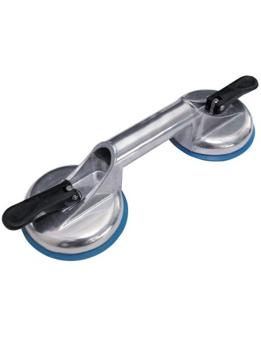 1 - Doppia ventosa in alluminio Sigma 51l ø120mm a forte bloccaggio portata max 80kg