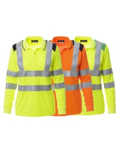 Polo donna manica lunga alta visibilita' Payper guard+winter lady