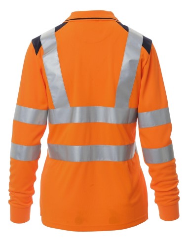 Polo donna manica lunga alta visibilita' Payper guard+winter lady