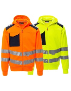 Felpa alta visibilita' con cappuccio Payper leader