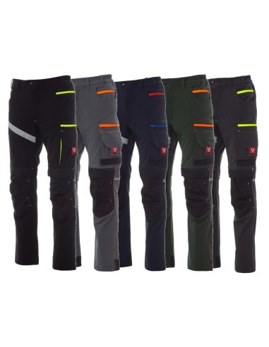 61 - Pantalone cargo unisex "4 way stretch" multistagione Payper next 4w